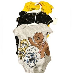 New Star Wars baby Bodysuits 3 pieces 3-6months